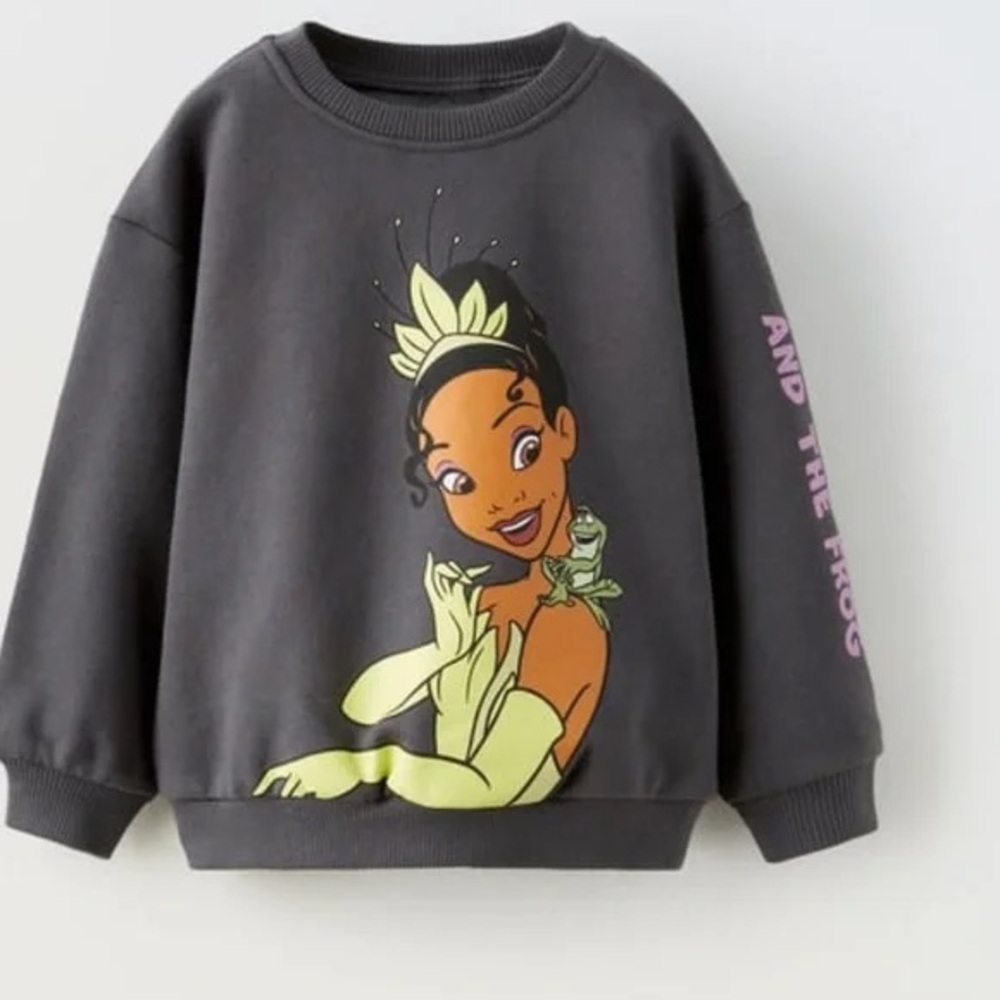 Zara The Princess and the Frog Sweatshirt Size 4-5T